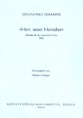 Herr unser Herrscher fr 3 gem Chre a cappella Partitur