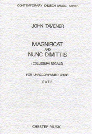 Magnificat  and  Nunc dimittis for mixed chorus a cappella score