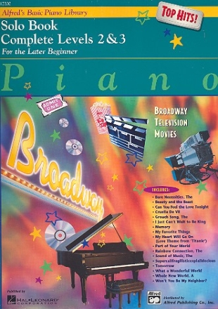 Solo Book Top Hits Levels 2 & 3: for piano Basic Piano Library