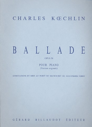 Ballade op.50  pour piano