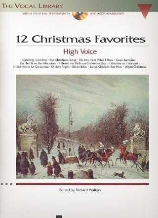 12 Christmas Favorites (+audio online) for high voice and piano