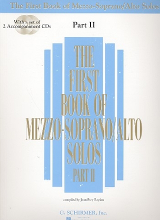 The first Book of Mezzo-Soprano/Alto Solos vol.2 (+2 cd's) for voice and piano