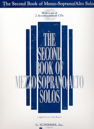 The second Book of Mezzo-Soprano/Alto Solos vol.1 (+2 CD's) for voice and piano