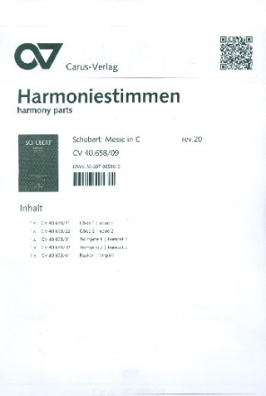 Messe C-Dur op.48 D452 fr Soli, Chor, Orchester und Orgel Harmonie