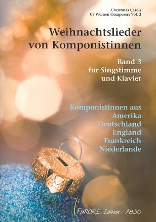 Weihnachtslieder von Komponistinnen Band 3 fr Gesang und Klavier