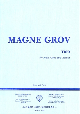 Trio for flute, oboe and clarinet score and parts