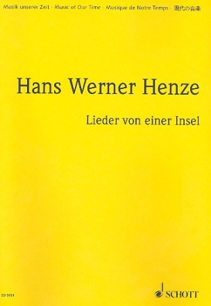 Lieder von einer Insel fr Kammerchor, Posaune, 2 Violoncelli, Kontrabass, Portativ, Schlagwe Studienpartitur