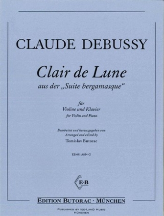 Clair de Lune fr Violine und Klavier