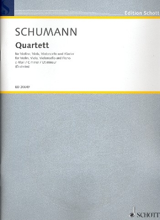 Quartett c-Moll fr Violine, Viola, Violoncello und Klavier Partitur und Stimmen