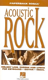 Acoustic Rock: for keyboard/guitar/vocal songbook melody line/lyrics/chords