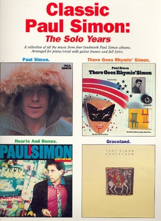 Classic Paul Simon: The Solo Years songbook piano/vocal/guitar