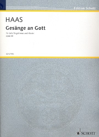 Gesnge an gott op.68 f fr Gesang (tief) und Klavier