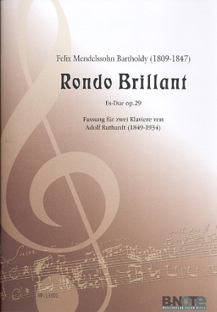 Rondo brillant Es-Dur op.29 fr 2 Klaviere Spielpartitur
