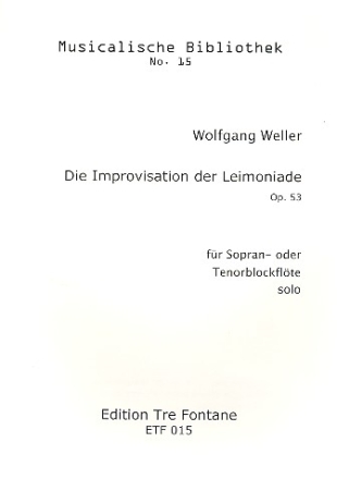 Die Improvisation der Leimonoiade fr Sopranblockflte (Tenorblockflte)