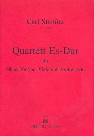 Quartett Es-Dur fr Oboe, Violine, Viola und Violoncello Partitur und Stimmen