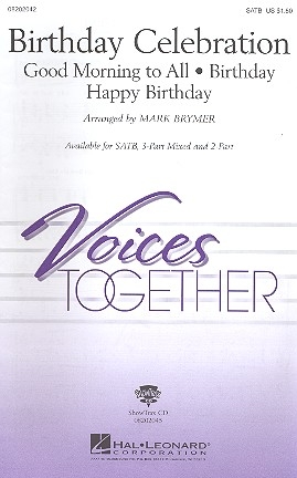 Birthday Celebration 3 songs for mixed chorus and piano score