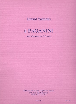  Paganini (Variations) pour clarinette