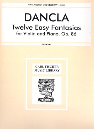 12 Easy Fantasias op.86 for violin and piano