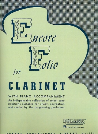 Encore Folio Collection for clarinet and piano