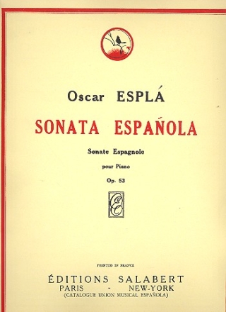 Sonate espagnole op.53  pour piano