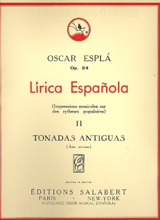 Lirica Espanola  pour piano