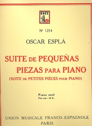 Suite de petites pieces  pour piano