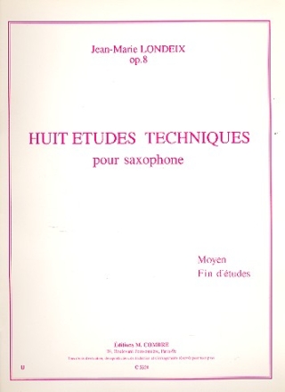 8 tudes techniques op.8 pour saxophone