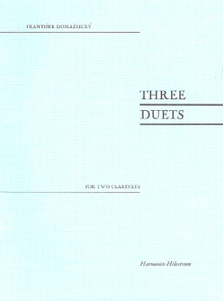 3 Duets for 2 clarinets score