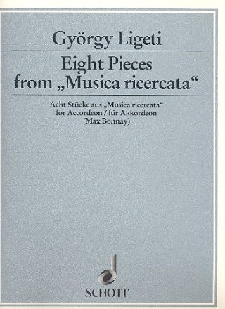 8 Pieces from Musica ricercata for accordeon