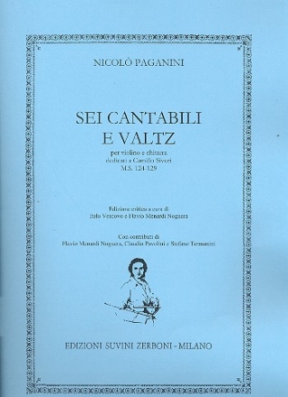 6 Cantabili e Valtz  per violino e chitarra partitura e parti