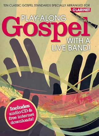 Playalong Gospel with a Live Band (+CD) for clarinet with free Downloads