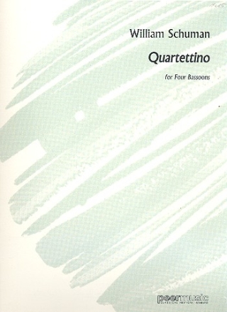 Quartettino fr 4 Fagotte Partitur und Stimmen