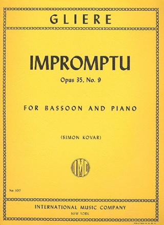 Impromptu op.35,9 for bassoon and piano