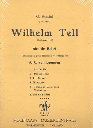 Airs de ballet from William Tell pour harmonie et fanfare partition et parties