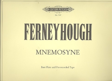 Mnemosyne for bass flute and pre-recorded tape Score