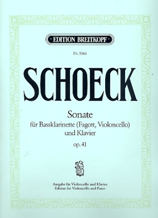 Sonate op.41 fr Bassklarinette (Fag, Vc) und Klavier