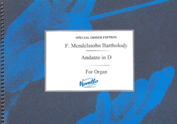 Andante in D Major for organ archive copy