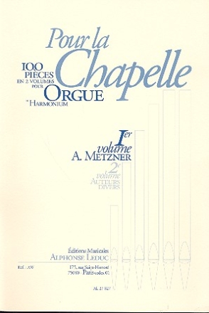 Pour la chapelle vol.1 - Metzner pour orgue (harmonium)