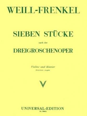 7 Stcke nach der Dreigroschenoper - erleichterte Ausgabe fr Violine und Klavier