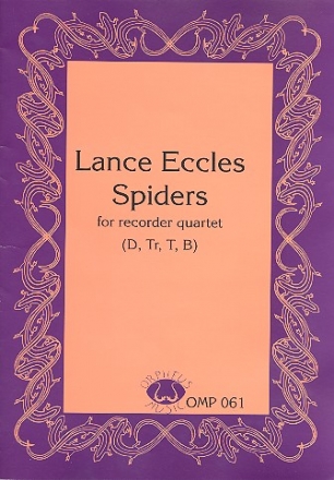 Spiders for 4 recorders (SATB) score and parts