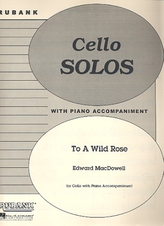 To a wild Rose op.51,1 for cello and piano