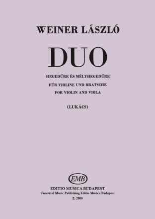 Duo fr Violine und Viola Spielpartitur