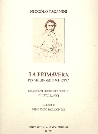 La primavera per violino ed orchestra per violino e pianoforte