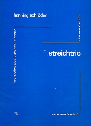 Streichtrio fr Violine, Viola und Violoncello Partitur und Stimmen