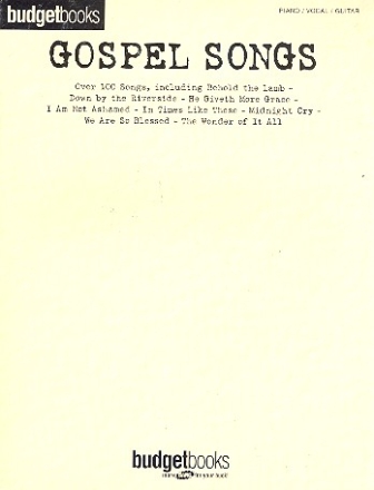 Budgetbooks Gospel Songs songbook piano/vocal/guitar 