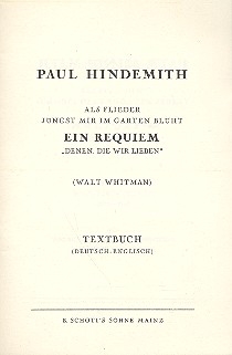 Als Flieder jngst mir im Garten blht fr gemischten Chor (SATB) mit Soli (MezBar) und Orchester Textbuch/Libretto