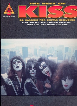 Kiss: The Best of songbook vocal/guitar/tab recorded guitar versions