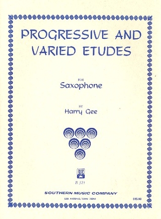 Progressive and varied Etudes for saxophone