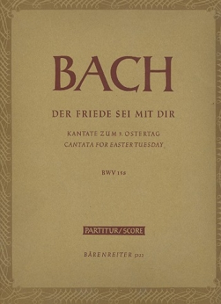 Der Friede sei mit dir Kantate Nr.158 BWV158 Partitur