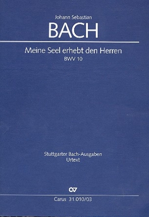 Meine Seel erhebt den Herren Kantate Nr.10 BWV10 Klavierauszug (dt/en)